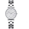 Relógio Hannah Martin Elegance – Luxo Feminino com Cristais e Aço Inoxidável